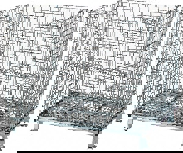 Bulk Storage Container: Steel, Basket-Style Bulk Container